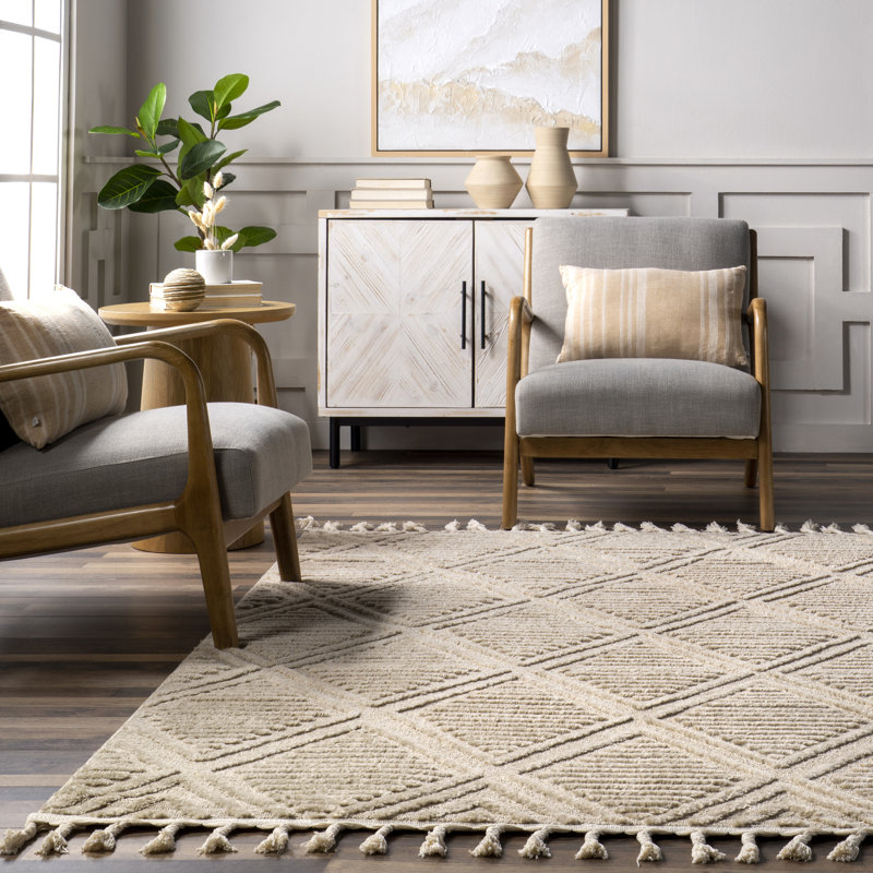 Arvin Olano x Rugs USA Balboa Textured Tile Area Rug & Reviews Wayfair